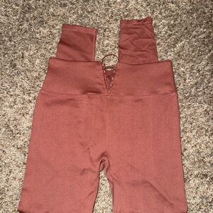 Fabletics High-Waisted Seamless Lace-Up Leggings